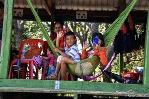 Kambodzsa, cölöpfalu